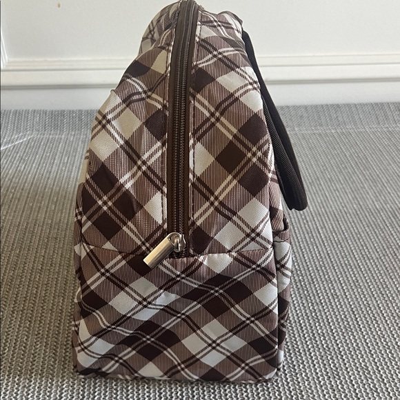Like 🆕 Brown Plaid LUNCH Bag 9x10 inches - Picture 3 of 6